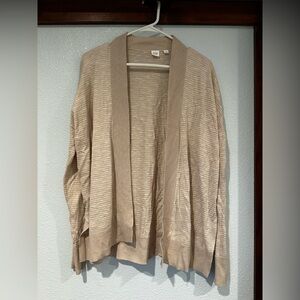 GAP Women's Light Beige Open Cardigan, Size Medium